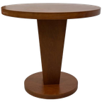 Vintage Bijzettafel Art Deco Stijl Jaren 80 Hout Taletje thumbnail 1