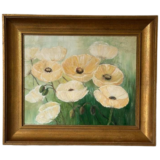 Vintage Schilderij “ Elisabeth Krops, Tender Poppies” 1