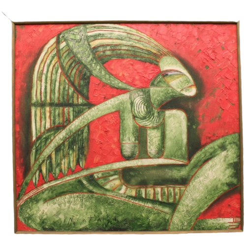 Moderne Schilderkunst. De Twede Schilderij In De Serie "Mayan Spirits".
