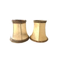 2 Prachtige Vintage Papyrus Lampenkappen