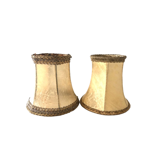 2 Prachtige Vintage Papyrus Lampenkappen 1