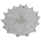 Muurla - Handmade - Kristal Glas - Theelicht Houder - Finland - 1960'S thumbnail 1