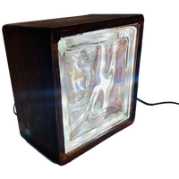 Glasblok Lamp