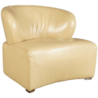Vintage Lederen Fauteuil – Beige