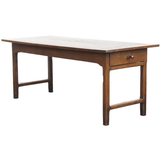 Prachtige Originele Antieke Franse Boeren Kastanjehouten Eettafel Voor 4 Tot 6 Personen 1