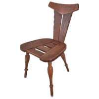 Belgische Vintage Brutalist Stoel Design.