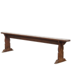 Luxe Antieke Halbank/ Bank Uit Frankrijk Voor Aan De Eettafel Met Prachtige Originele Details thumbnail 1