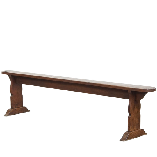 Luxe Antieke Halbank/ Bank Uit Frankrijk Voor Aan De Eettafel Met Prachtige Originele Details 1