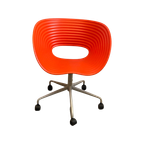 Ron Arad - Vitra - Swivel Chair / Office Chair - Model Tom Vac - Orange Seat thumbnail 1