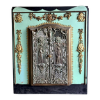 Bronze Messing Antique Fireplace Doors thumbnail 1