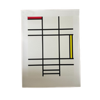 Piet Modrian (1872-1944), "composition Jaune Et Rouge".. thumbnail 1