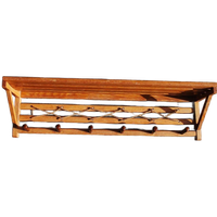 'Vintage Wandkapstok Hout