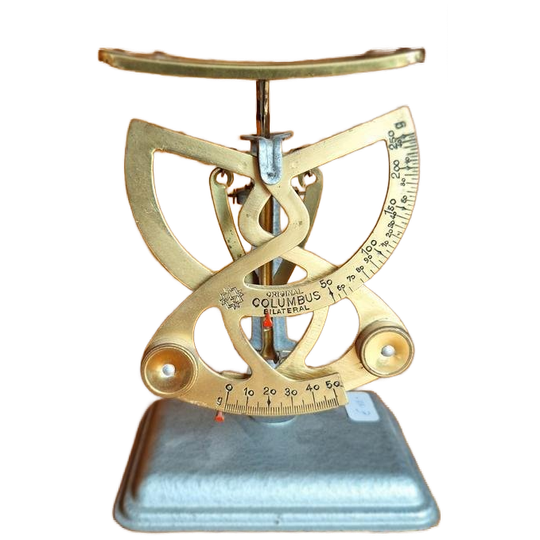 Antieke Columbus Bilateral Weegschaal, Vintage Waag 1