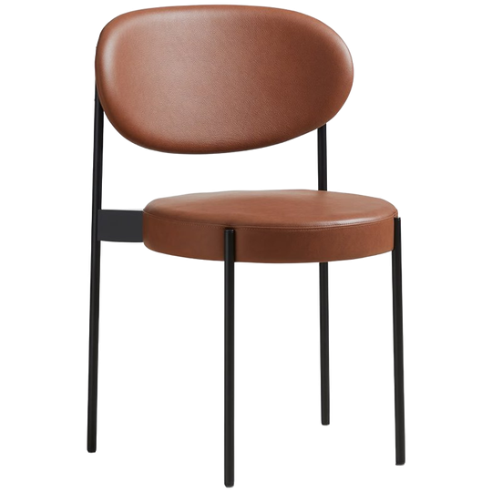 Verpan Serie 430 Stoel Leer Bruin 1