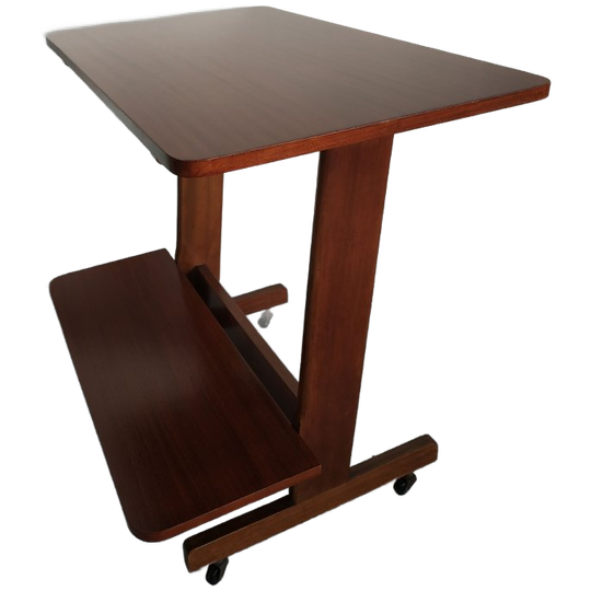 Vintage Houten Plantentafel Trolley Op Wieltjes (twee Laags) 1