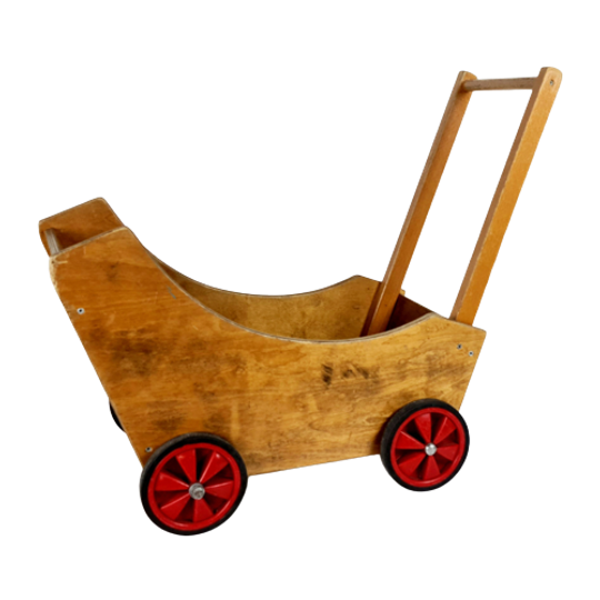 Dutch Design - ADO - Houten Speelgoed - Ko Verzuu - Kinderwagen - 'de Stijl' - Gerrit Rietveld Ge 1