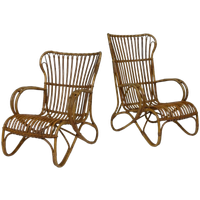Set Van Twee Belse 8 Model Rotan Stoelen Dirk Van Sliedregt
