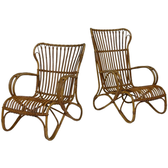 Set Van Twee Belse 8 Model Rotan Stoelen Dirk Van Sliedregt 1
