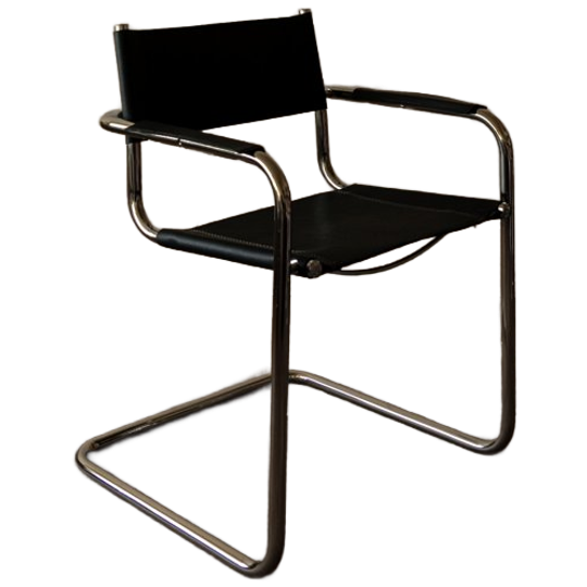 Vintage Bauhaus Chrome Cantilever Stoel Marcel Breuer Stijl 1