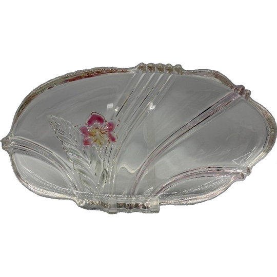 Serveerschaal Walther Glas Orchidee 80's 1