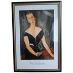 Ingelijste Print Van Modigliani - Portret Van Madame G. Van Muyden thumbnail 1