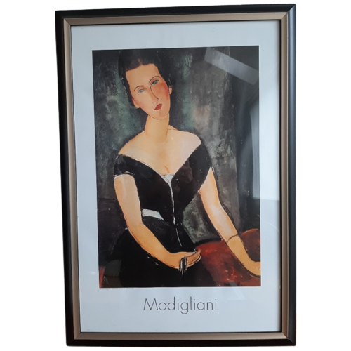 Ingelijste Print Van Modigliani - Portret Van Madame G. Van Muyden