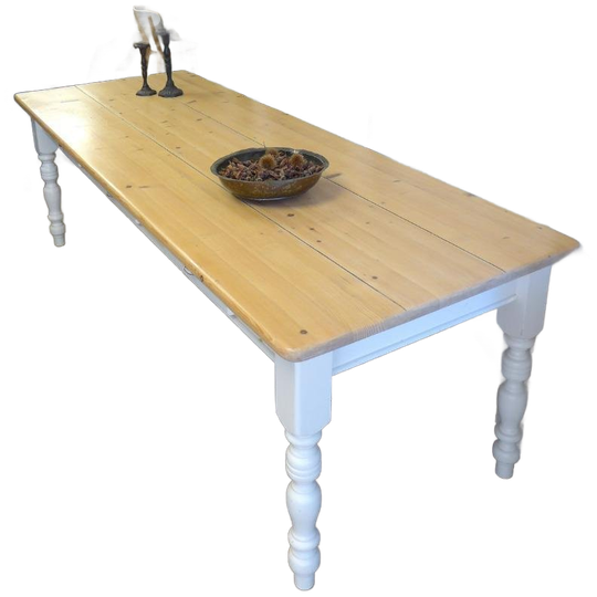 Prachtige Grote Witte Landelijke Eettafel 250 Bij 90 Cm 1