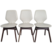 3x Scandinavische Mid Century Eetstoelen