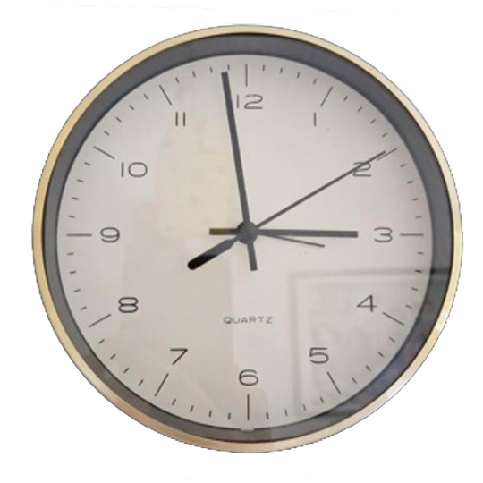 Strakke Retro Klok Quartz Clock Wandklok 1