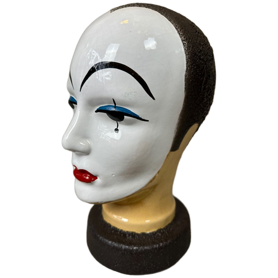 Vintage Keramiek Hoofd ‘pierot’ – West Germany 1