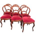 Stoelenset In Louis Xv-Stijl. 6 Stuks. thumbnail 1