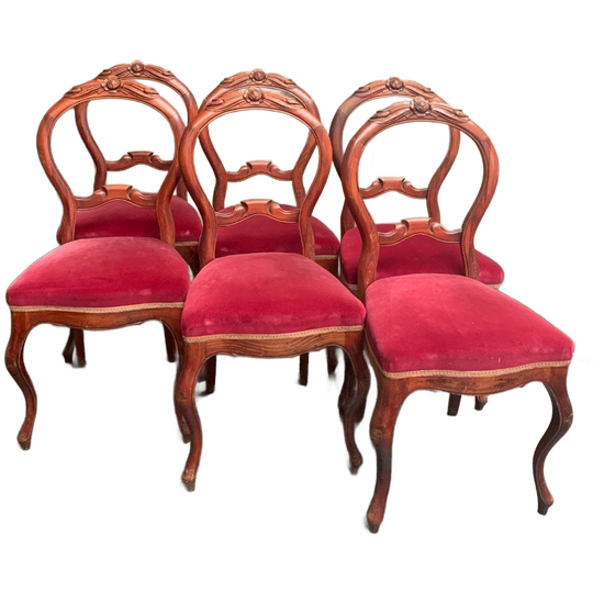 Stoelenset In Louis Xv-stijl. 6 Stuks. 1