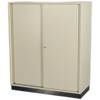 Schuifdeurkast Assmann - Wit - 120 X 100 Cm - Incl. 4 Legborden thumbnail 1