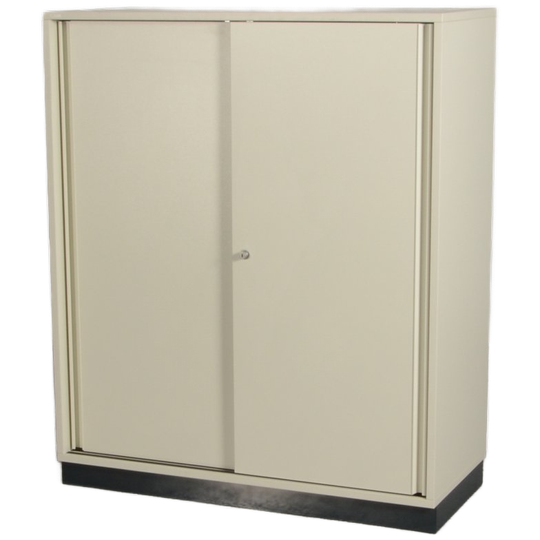 Schuifdeurkast Assmann - Wit - 120 X 100 Cm - Incl. 4 Legborden 1