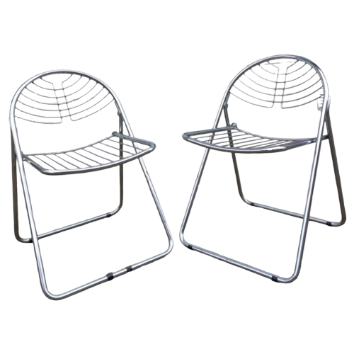 Gastone Rinaldi Folding Chairs Klapstoelen Design Vintage Stoelen Stoel