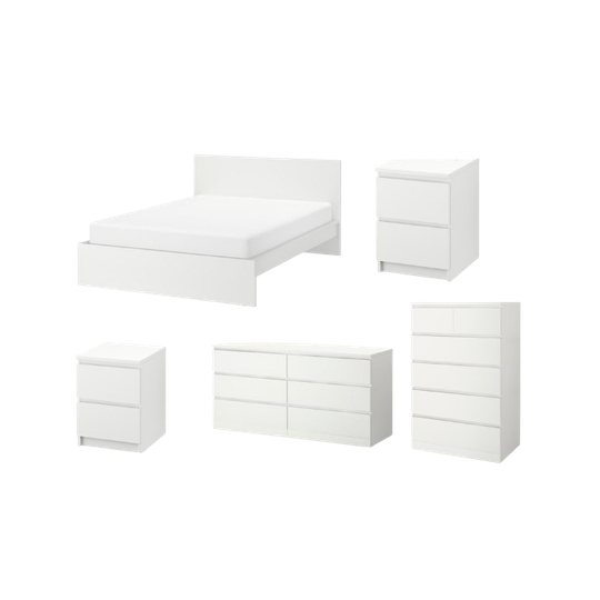 Diverse Slaapkamer Meubelen Van IKEA Serie Malm (wit) 1