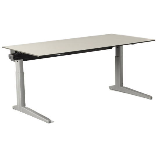 Ahrend Essa Elektrisch Bureau, Zandmelee Blad, 160x80 Cm, Hoogte Instelbaar Onderstel, (let Op, D 1