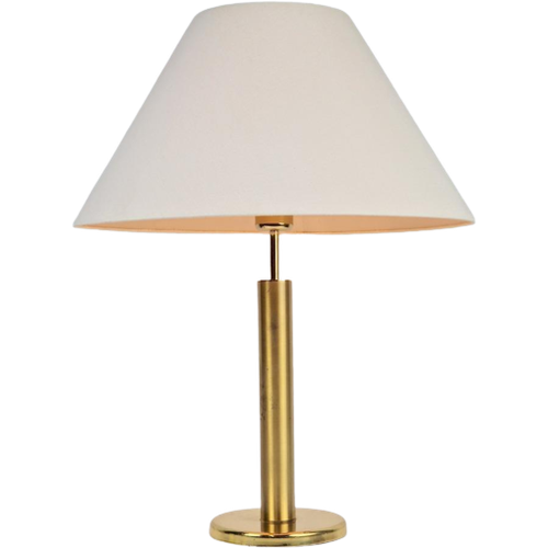 Vintage Deknudt Tafellamp Messing Regency Belgium '70 Goud