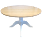 Prachtige Landelijke Ronde Eiken Tafel 120 Cm thumbnail 1