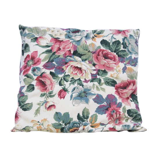 Gebloemd Kussentje Roze Bloemen 1