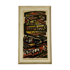 Litho Akke Sins , Ploegende Boeren, 1963 thumbnail 1