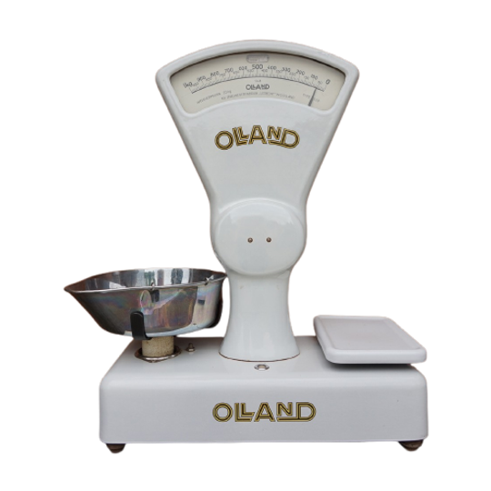 Oude Olland Emaille Weegschaal 1