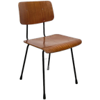 Vintage Gispen Stoelen Met Plywood Zittingen. thumbnail 1