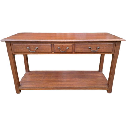 Klassiek Eiken Sidetable, Wandtafel, Console, Ladekast 1