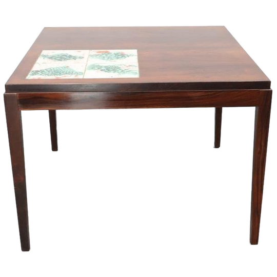 Vintage Salontafel | Keramiek | Palissander | Denemarken 1
