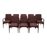Set Van 8 Deense Teaken Armstoelen Prijs/Set