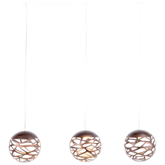 3 X Studio Italia Kelly Cluster Sphere Hanglamp Brons Lodes 1