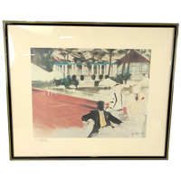 Dominique Guillemard - Litho - Tennis