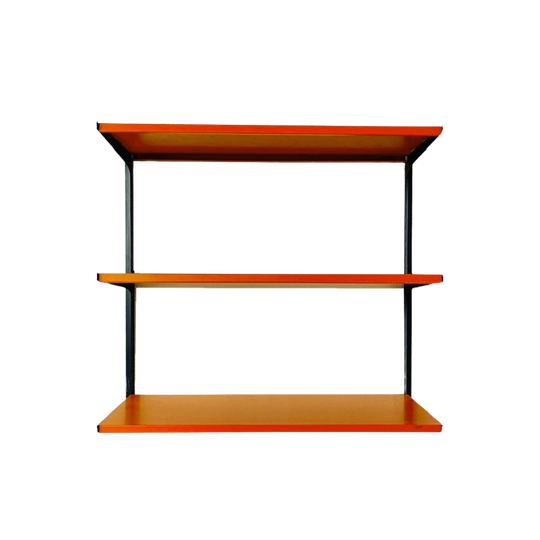 Vintage Tomado Modulair Wandrek Oranje Zwart 1960’S 1