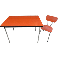 Mooie Rode Retro Vintage Tafel